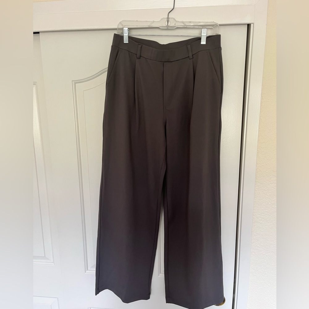 Halara Straight Leg Pants, Large, Gray